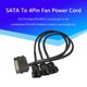 thumbnail image 5 of Cable Alimentación SATA Convertidor Concentrador Divisor Ventilador Refrigeración PC (SATA A 3x4 Pines), 5 of 7