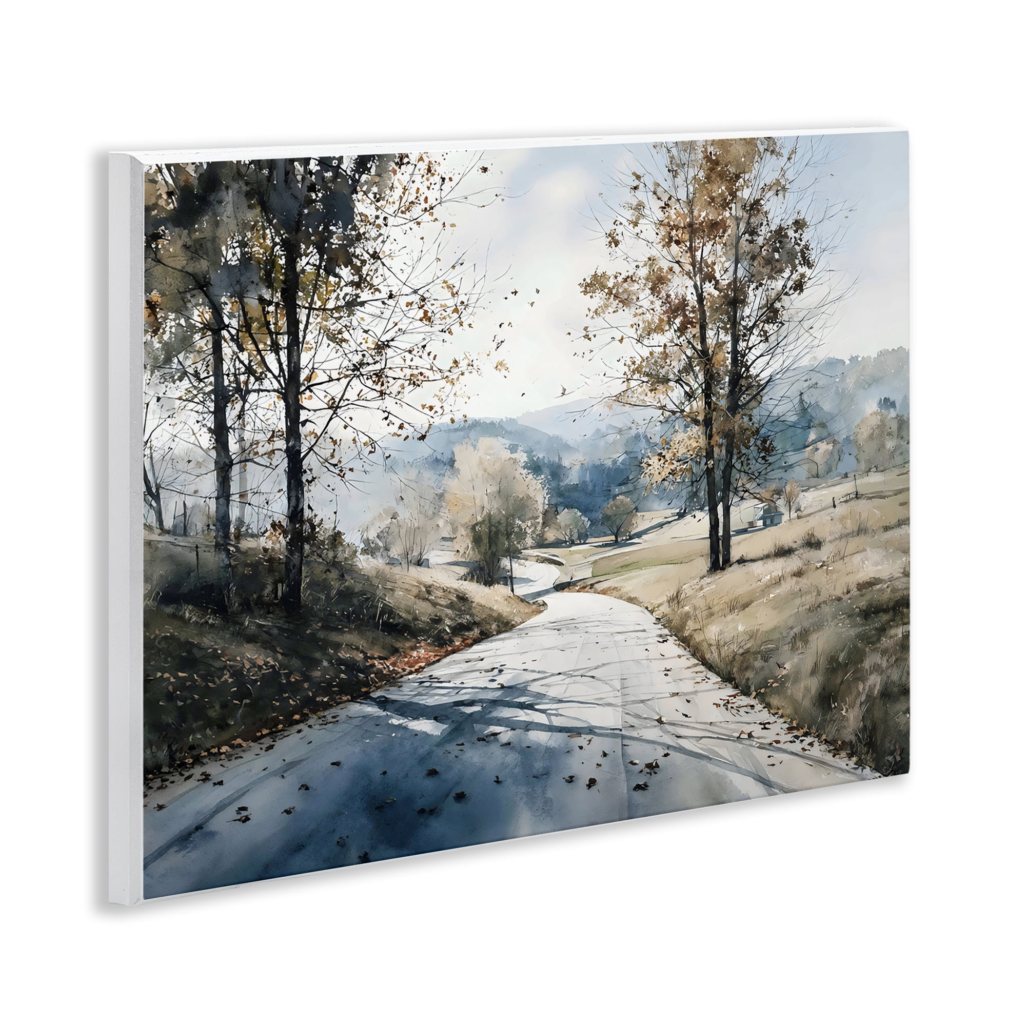 Stupell Industries Country Road in Autumn Wall Plaque Art, design by Franklyn Gregory