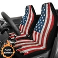 thumbnail image 7 of Uorisanigo Car Seat Covers, Soft Comfort American Flag High Back Automotive Seat Covers 2 Front Seats, SUVs Pick-up Truck, Full Coverage Auto Seats Cushion Protection, Automotive Accessories, 7 of 7
