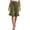 Army Green, variant on Kaemgyyd Bermuda Shorts for Women Cute Ruffle Hem Knee Length Wide Leg Shorts Summer Casual Smocked Beach Clothes