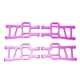 thumbnail image 1 of Juego de 4 brazos de suspensión delanteros y traseros para HSP Racing 94111 1/10 RC Car Upgrade Parts Replacement Purple, 1 of 14