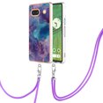 thumbnail image 2 of TECH CIRCLE For Google Pixel 6a Case,Stylish Marble Pattern Soft Slim Thin TPU Girls Boys Women Men Case Shockproof Protective Phone Case with Strap for Google Pixel 6A 5G 6.1" 2022,Purple, 2 of 7