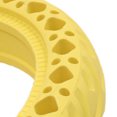 thumbnail image 4 of Neumático de repuesto amarillo antipinchazos para patinetes eléctricos, de caucho macizo con forma de panal, 4 of 5