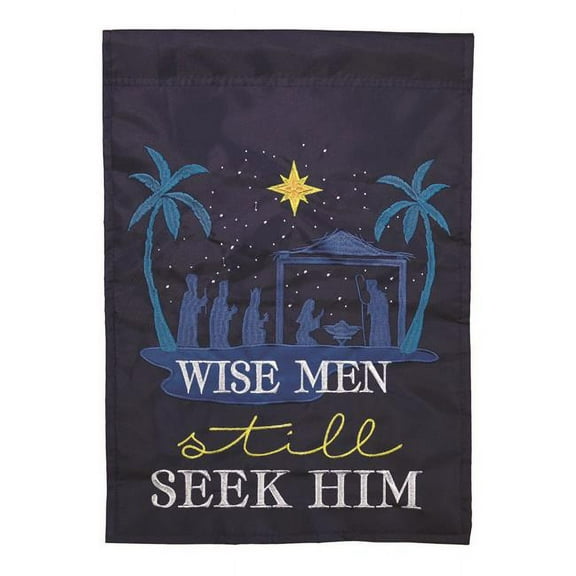 13 x 18 in. Wise Men Double Applique Garden Flag