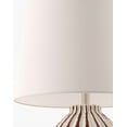 thumbnail image 5 of Livabliss Table Lamps, 22" Stratos Rustic Bedside Nightstand Table Lamp for Bedroom Living Room Office, Brown Body with White Shade (22"H x 15"W x 15"D), 5 of 5