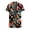 Black red flowers, variant on Women's 2 piece beach Outfits Tropical Swimsuit Cover Up Kimono Beach Wear Set with Shorts Pockets,Mother‘s Day,XL