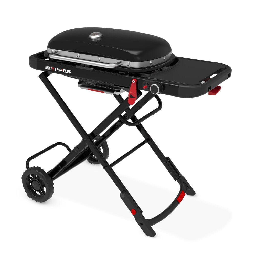 Weber Q2800N+ Gas Grill (Liquid Propane) With Stand Bundle, Smoke