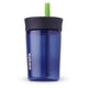 thumbnail image 1 of Vaso Owala Kids de plástico sin BPA, 450 ml, con pajita, azul marino y azul, 1 of 5