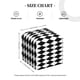 thumbnail image 4 of Fotbe Black And White Diamonds Porta Pañuelos Decorativo de Cuero, Caja Cuadrada Moderna para Pañuelos Faciales, Organizador y Dispensador 5x5x5'', 4 of 7