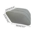 thumbnail image 3 of shyuyusa Rhombus Flocking Inflatable Leg Pillow for Home Use Relieves Fatigue and Muscle Soreness, 3 of 6