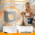 thumbnail image 4 of Costway 35L Large Blanket Warmer with Heating & Drying Modes, 24H Timer, Delay, Child Lock Gray, 4 of 10