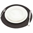 thumbnail image 4 of Vnanda 4Pcs Round Braided Placemats Round Table Mats for Dining Tables Natural Woven Heat Resistant Place Mats, 4 of 7