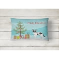 thumbnail image 2 of Carolines Treasures CK3843PW1216 Jackhuahua Christmas Tree Canvas Fabric Decorative Pillow, 12H x16W, multicolor, 2 of 4