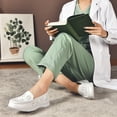 thumbnail image 4 of YOURDIARY Women's Hollow Nurse Shoes Breathable Platform Loafers Low Top Work Shoes Dance Shoes, 4 of 5