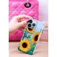 thumbnail image 3 of WIRESTER Soft TPU Clear Case Slim Protective Cover for Apple iPhone 13 Pro 6.1" 2021, Sunflower Portrait, 3 of 3