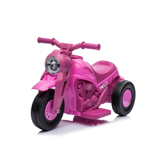 Motocicleta Eléctrica PINGÜE® Estilo Triciclo Rosa Barbie para Niños Batería 6V