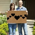 thumbnail image 2 of Valentine's Day Door Mat Coir Doormat Front Door Mat Red Pink Heart Valentine's Day Coir Doormat with Non- Bottom Lining for Family Anniversary 16 x 24 Inches, 2 of 4