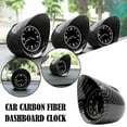 thumbnail image 2 of Carbon Fiber Shell Car Interior Dashboard Clock Luminous Accesso Backlight U7, 2 of 9