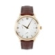 thumbnail image 5 of Cuero Reloj Correa 20mm Relieve Patrón Vaca Cuero Reloj Correa Reemplazo con Resorte Barras para Hombre y Mujer, Marrón, 5 of 6