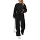 thumbnail image 1 of Conjunto Deportivo PRETTYGARDEN 2 Piezas Negro Pantalón Ancho XL, 1 of 9