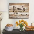 thumbnail image 2 of Rustic Farmhouse Wall Art Brown Family Signs Wall Decor for Kitchen Dining Room Inspirational Words Canvas Prints Pictures Vintage Country Bless Paintings Artwork House Entryway Home Decoration 12x16, 2 of 6