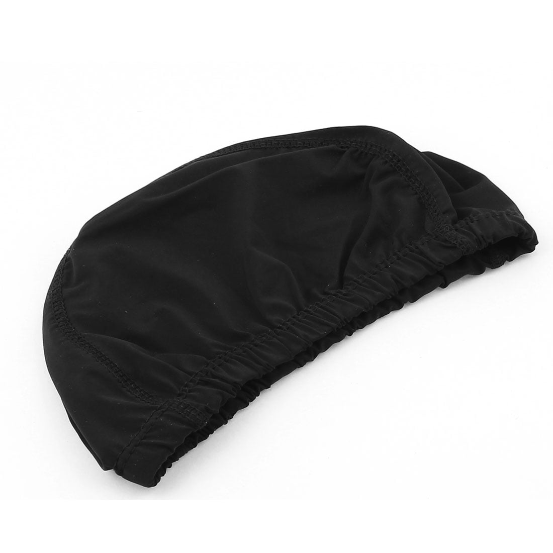 black swimming hat
