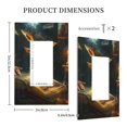 thumbnail image 3 of Fotbe Magical Tarot Reading Print Duplex Receptacle Wall Plate, 1-Gang 5.0" x3.0" Wall Outlet Covers, Dual Outlet Faceplates Covers, Color-matched Screws Included-Style U, 3 of 6