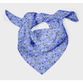 thumbnail image 3 of Bimba Blue Leaves & Flowerpecker Bird Printed Pure Silk Scarf Neck Wrap Summer Hair Bandanas For Women 40 x 80 Inches, 3 of 6