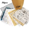 thumbnail image 6 of 50PCS Sandwich Waterproof Baking Grease-proof Bread Oil-paper Wrappers Wax Paper 8, 6 of 7