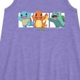 thumbnail image 2 of Pokémon - Squirtle, Charmander and Bulbasaur - Youth Girls A-line Dress, 2 of 4