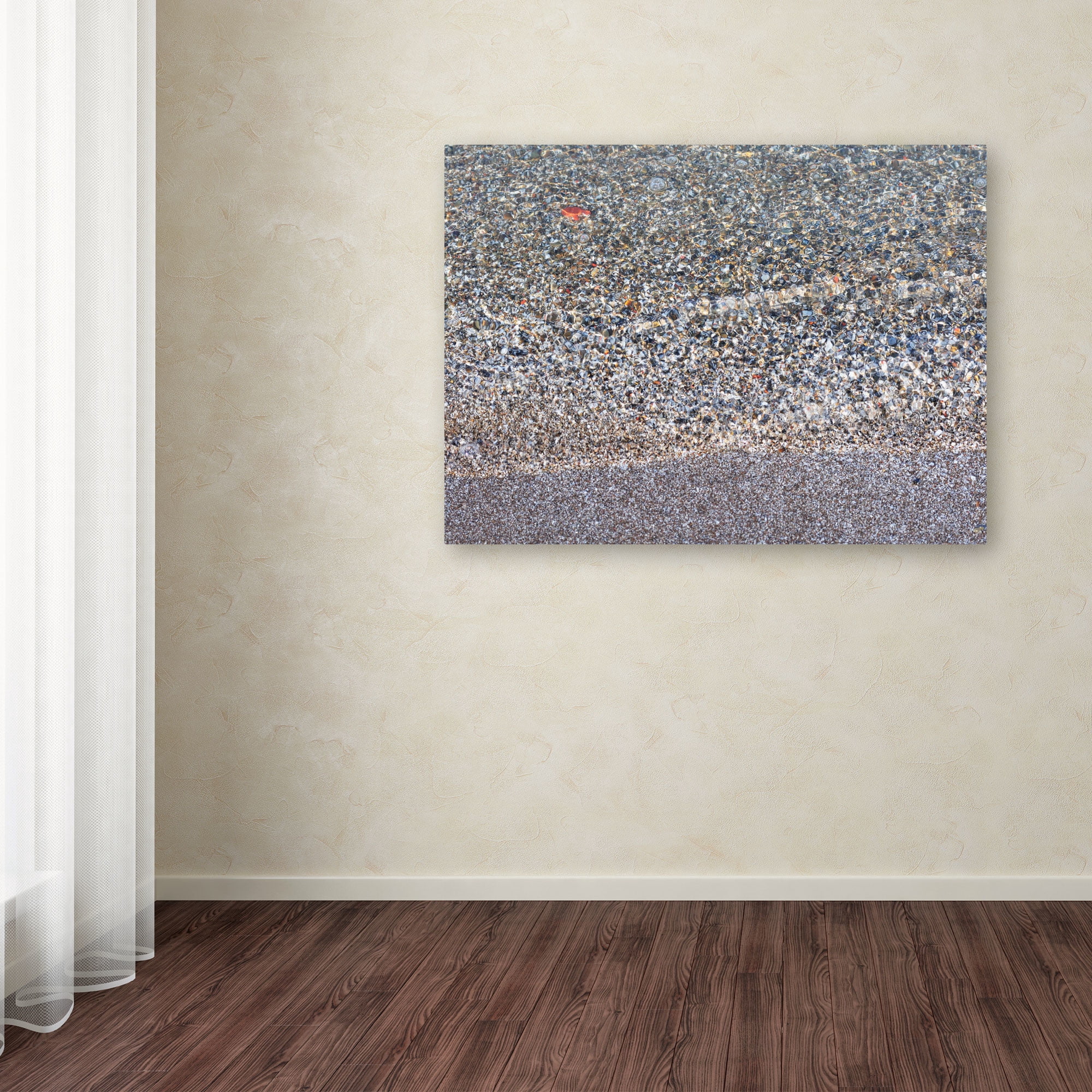Trademark Fine Art "Lakeshore Abstract" Canvas Wall Art by Kurt Shaffer