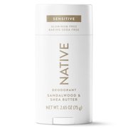 Native Sensitive Deodorant For Men, Aluminum Free, Sandalwood & Shea Butter, 2.65 oz