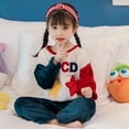 thumbnail image 2 of Conjunto de pijamas de invierno para niños, ropa de fiesta de Navidad de franela, traje de terciopelo Coral para niñas, jersey para niño, traje de casa a juego para Familia, 2 of 4