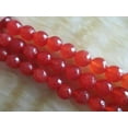 thumbnail image 2 of GKNET 10mm faceted orange Round Ruby Gemstones Loose Beads 15"HL716, 2 of 2