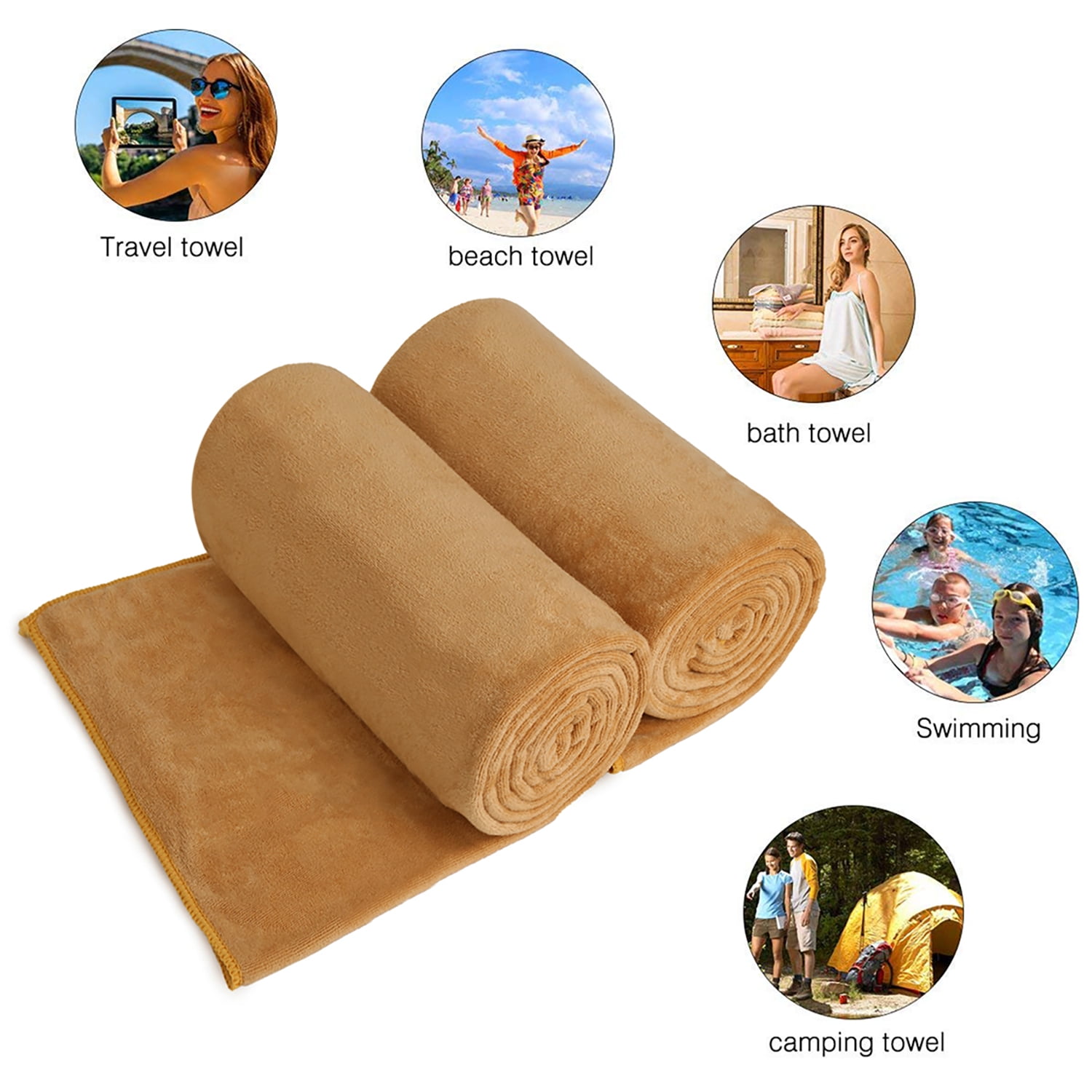 J M L Microfiber Bath Towels (30