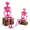 Pink, variant on 3FT Pink Posable Skeleton Halloween Decoration, Full Body Jointed Plastic Skeleton, Spooky Halloween Prop for Indoor/Outdoor Party, Haunted House, Yard Decor