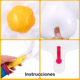 thumbnail image 4 of Globos Metálicos Con Forma De Flor De Margarita, 24 Unidades BLANCO, 4 of 5