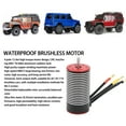 thumbnail image 3 of RC Brushless Motor, High Permeability 3670 Brushless Motor RC Car Waterproof Brushless Motor RC Car Upgrade Parts Accessories For 1/8 1/10 RC Remote Control Car, 3 of 8