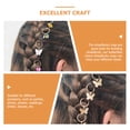 thumbnail image 3 of EeaseMX 18 piezas de aros para rastas con diseño de mariposas, joyas para el cabello con pinzas para rastas, para trenzas, 3 of 8