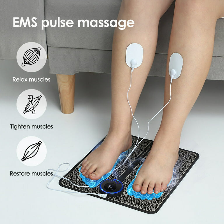 Électrostimulateur EMS en silicone à 4 patchs EM-240, Massages /  Relaxation