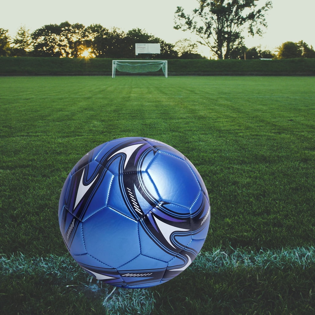 Siruishop Soccer Ball Size 5 Official Size Lightweight Training Ball For Kids Adult Blue Blue