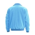 thumbnail image 4 of Bomber Jacket Men Zip Up Lightweight Corduroy Jackets Casual Stylish Fall Winter Coats Windbreaker Clothing with Pockets Light Blue L, 4 of 4