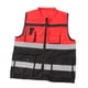 thumbnail image 1 of Chaleco De Seguridad Frontal Con Cremallera, Bloqueo De Color Rojo Y Negro Desgaste Chaleco De Trabajo Reflectante De Seguridad Resistente Al Agua Resistente A La Erosión Para, 1 of 7