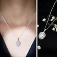 thumbnail image 3 of Rosec Jewels Lab Grown Diamond Cocktail Pendant with Chain (EF-VS Quality) - Ready to Gift, 925 Sterling Silver, 3 of 8