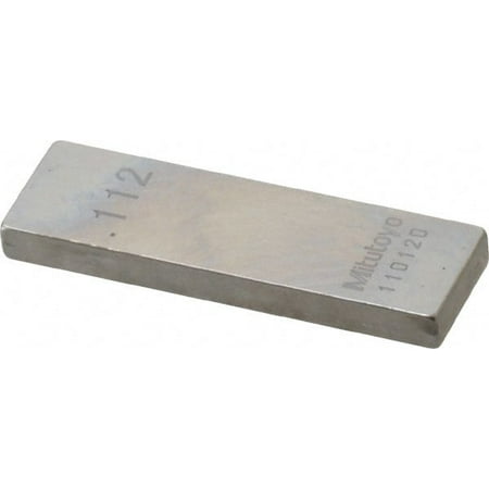 

Mitutoyo 0.112 Rectangular Steel Gage Block Accuracy Grade 0 Includes Certificate of Inspection
