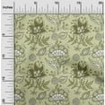 thumbnail image 2 of oneOone Cotton Cambric Light Green Fabric Jacobean Floral Craft Projects Decor Fabric Printed By The Yard 56 Inch Wide, 2 of 4