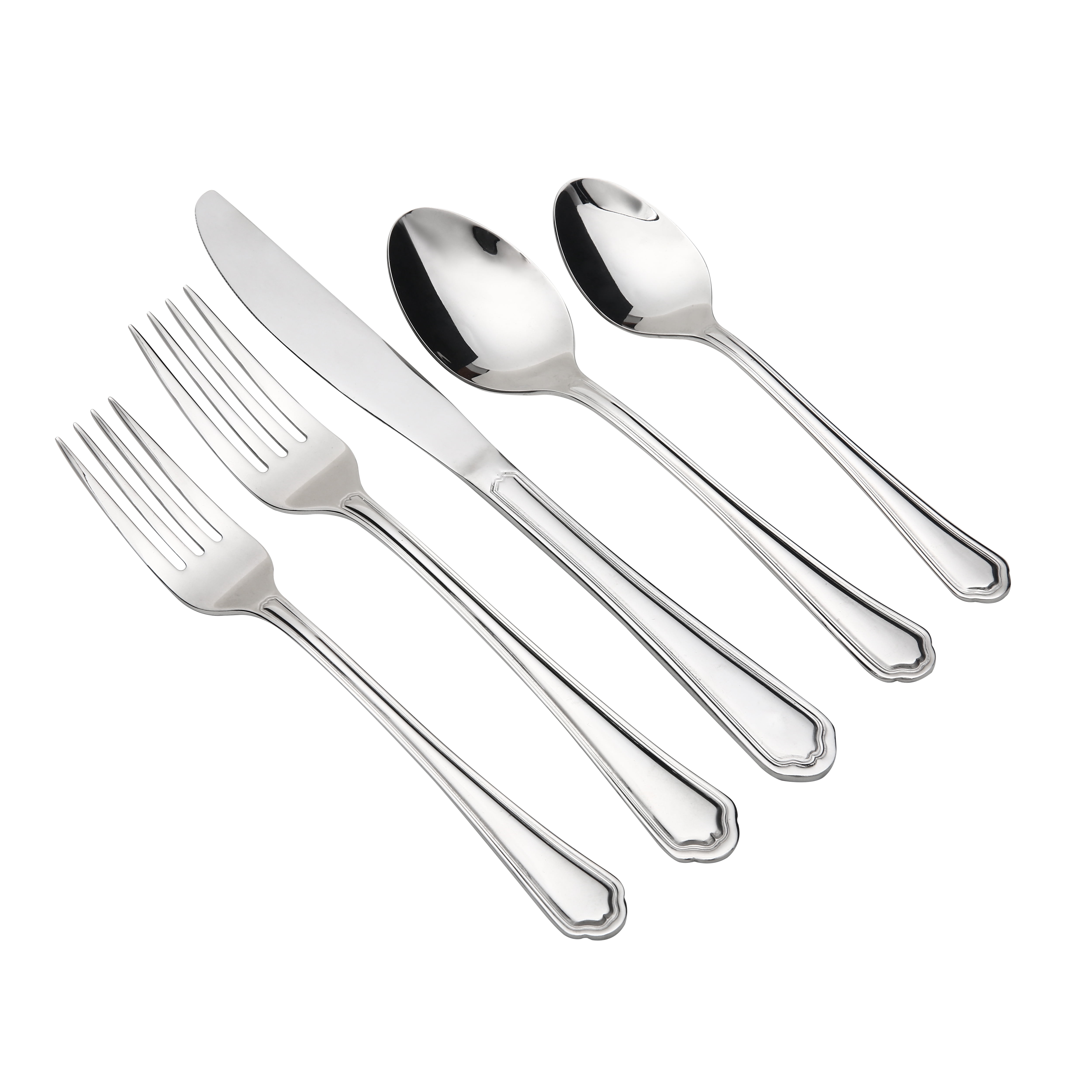 40 Piece Stylish Kitchen Stainless Steel Cutlery Set Tableware Dining Utensils 