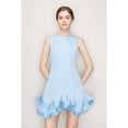 thumbnail image 2 of Flutter Ruffle Hemline Sleeveless Mini Dress, 2 of 12