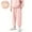 Pink, variant on Girls Boys Sherpa Fleece Lined Joggers Sweatpants Kids Winter Warm Elastic Waist Jogger Pants Casual Loose Trousers with Pockets
