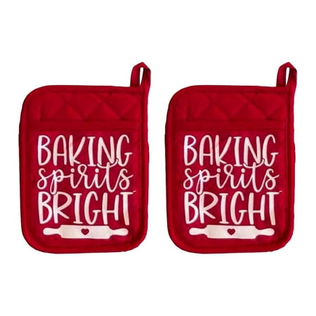 

NGHnuifg Christmas Oven Gloves Ornaments Printed Oven Gloves Kitchen Cooking Baking Gifts For Teachers Neighbors Colleagues Prep Gloves for Cooking Non Gloves Rubber Gloves Disposable Medium Size